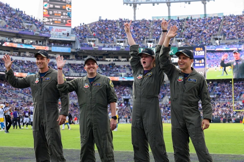 Pilots from the 104th Fighter Squadron, Maryland Air National Guard